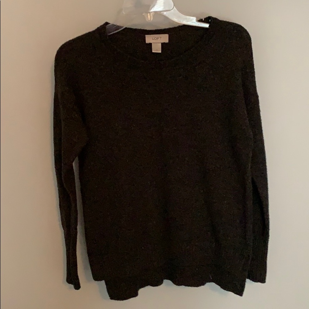black sweater